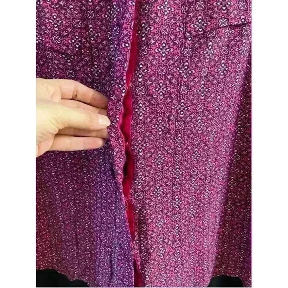 KUT FROM THE KLOTH - pink double breasted snap closure sleeveless blouse,medium - Picture 2 of 6